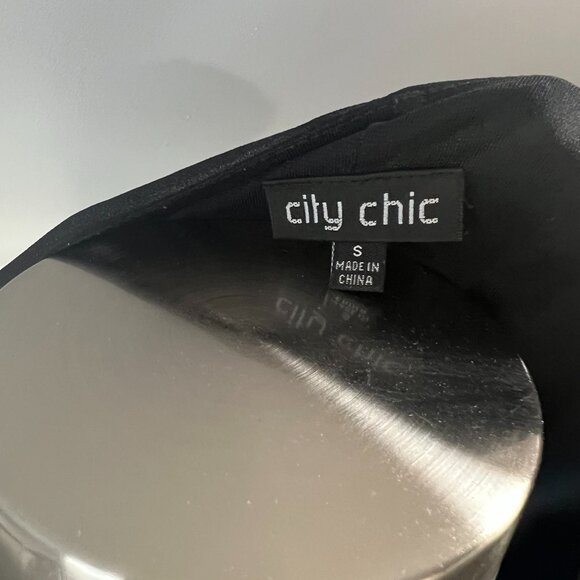 City Chic Black Long Sleeve Wrap Dress - Timeless & Elegant - Picture 2 of 7